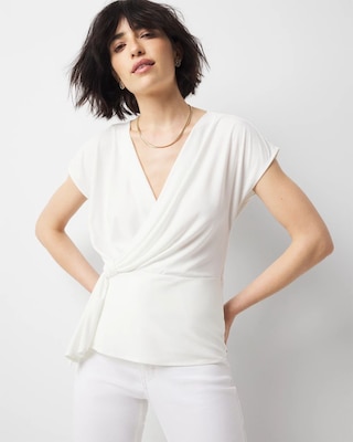 Draped Surplice Top | White House Black Market